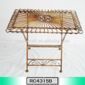 Classic Wrought Iron Folding Patio Table Hot Selling